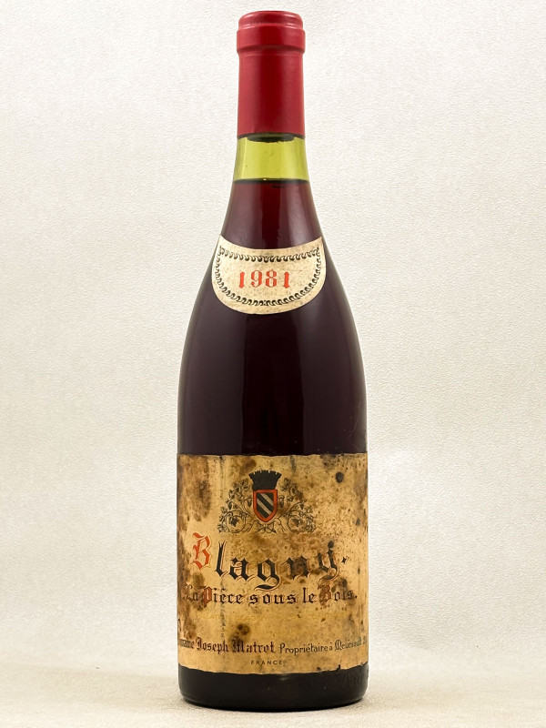 Matrot - Blagny 1er cru "La Pièce Sous le Bois" 1981