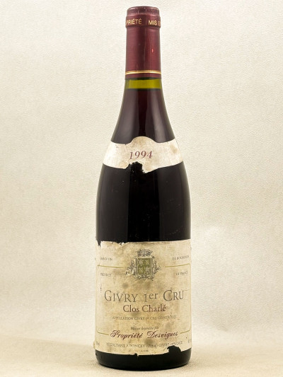 Desvignes - Givry 1er cru "Clos Charlé" 1994