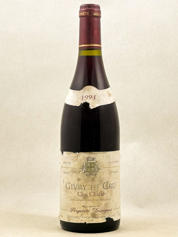 Desvignes - Givry 1er cru "Clos Charlé" 1994