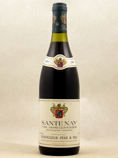 Dufouleur Père & Fils - Santenay 1er cru "Grand Clos Rousseau" 1989