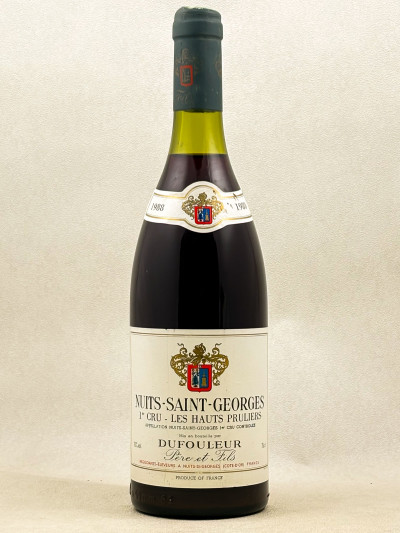 Dufouleur Père & Fils - Nuits Saint Georges 1er cru "Hauts Pruliers" 1988