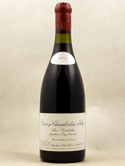 Leroy - Gevrey Chambertin 1er Cru "Les Combottes" 2007