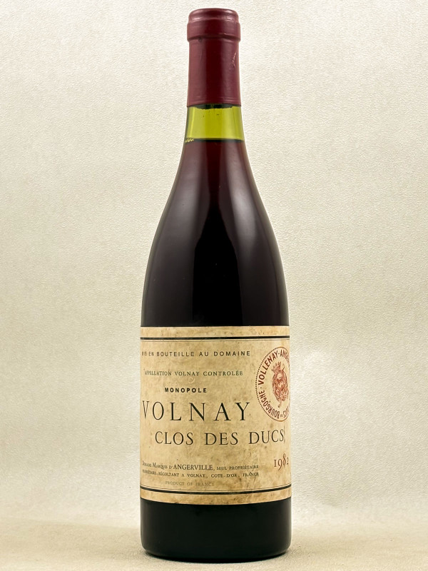 Marquis d'Angerville - Volnay 1er cru "Clos des Ducs" 2001
