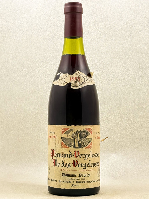 Pavelot - Pernand-Vergelesses 1er Cru "Iles des Vergelesses" 1988