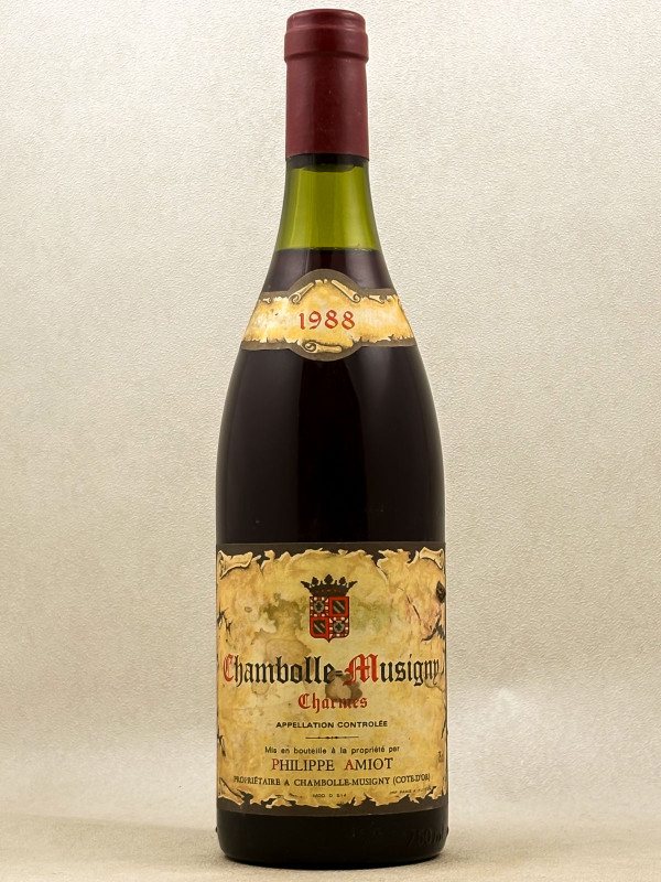Philippe Amiot - Chambolle Musigny 1er cru "Charmes" 1988