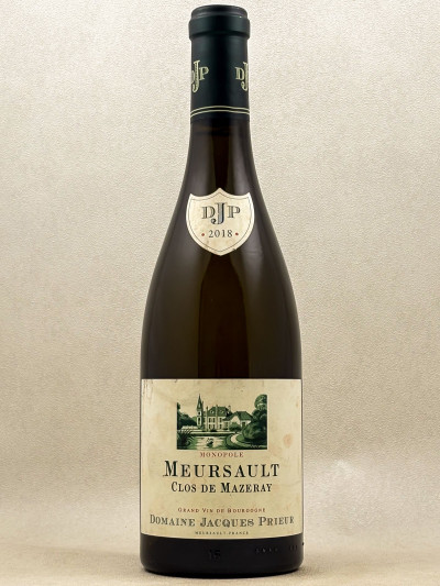 Jacques Prieur - Meursault "Clos de Mazeray" blanc 2018