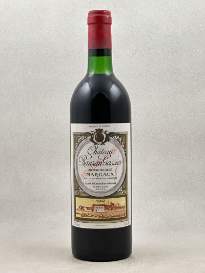 Rauzan Gassies - Margaux 1982