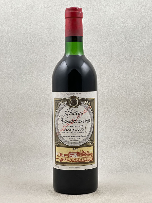 Rauzan Gassies - Margaux 1982