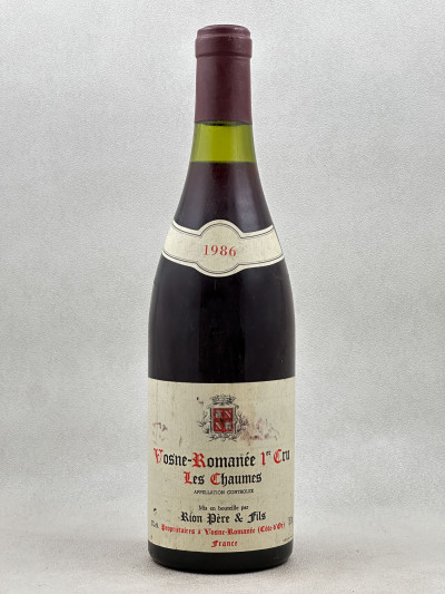 Rion Père et Fils - Vosne Romanée 1er cru "Les Chaumes" 1986