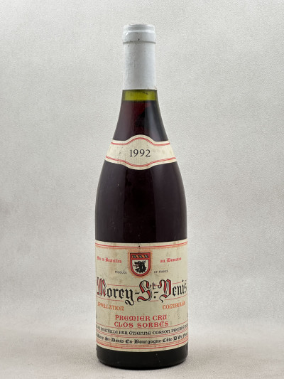 Etienne Cosson - Morey Saint Denis 1er cru ''Clos Sorbés" 1992