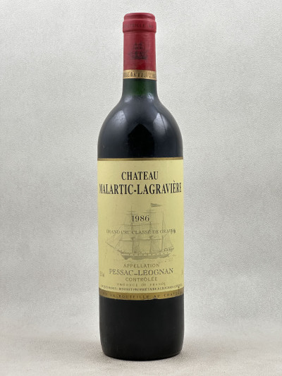 Malartic Lagravière - Pessac Léognan 1986