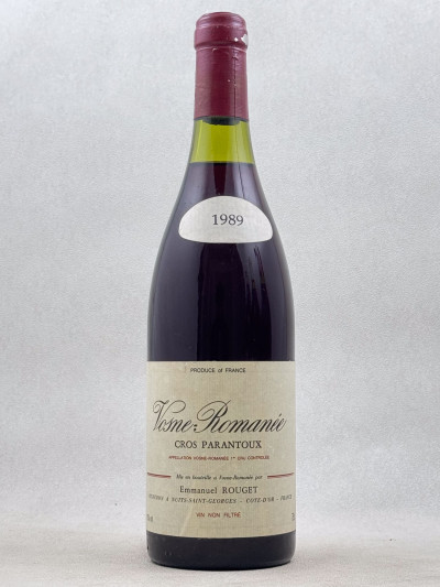 Emmanuel Rouget - Vosne Romanée 1er Cru "Cros Parantoux" 1989