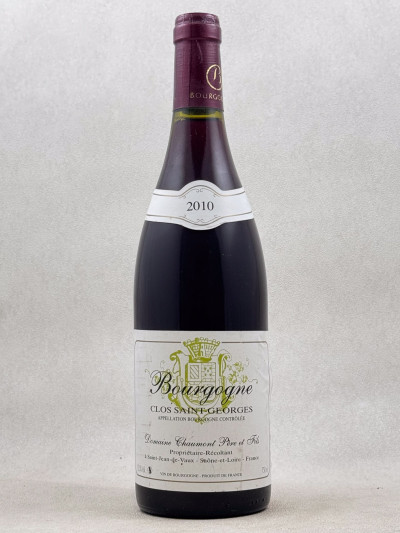 Chaumont Père et Fils - Bourgogne "Clos Saint Georges" 2010
