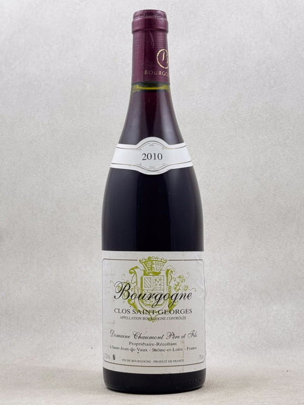 Chaumont Père et Fils - Bourgogne "Clos Saint Georges" 2010