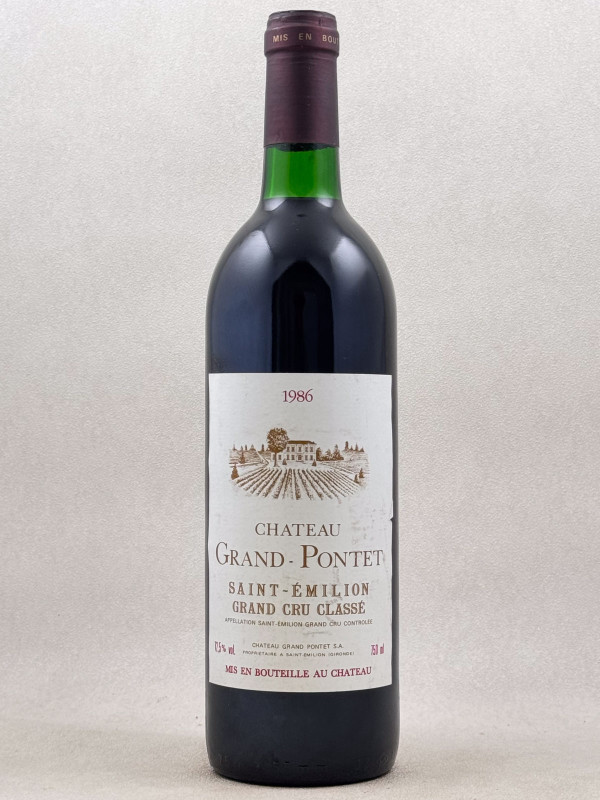 Grand Pontet - Saint Emilion 1986