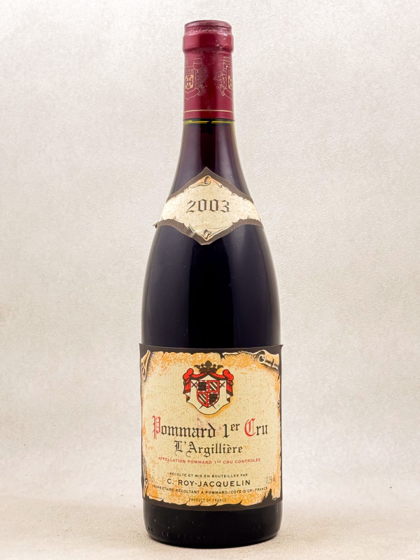 Roy Jacquelin - Pommard 1er Cru "Argillière" 2003