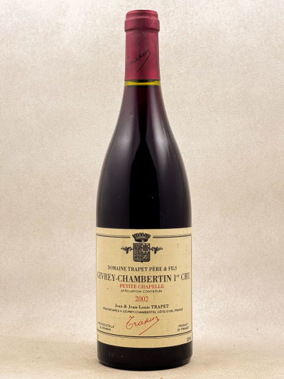 Trapet - Gevrey Chambertin 1er cru "Petite Chapelle" 2002