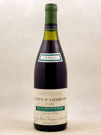 Henri Gouges - Nuits Saint Georges 1er cru "Clos des Porrets Saint Georges" 1985
