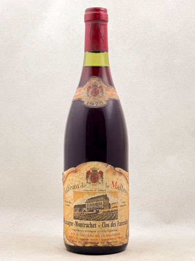 La Maltroye - Chassagne Montrachet 1er cru "Clos des Fairendes" 1978