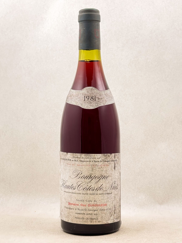 Guy Dufouleur - Hautes Côtes de Nuits 1981