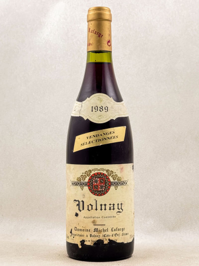 Michel Lafarge - Volnay "Vendanges Séléctionées" 1989