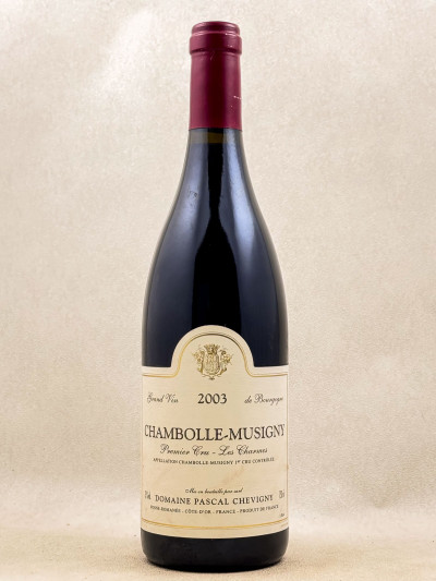 Pascal Chevigny - Chambolle Musigny 1er cru "Charmes" 2003