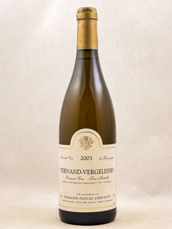 Pascal Chevigny - Pernand Vergelesses 1er cru "Sous Frétille" 2003