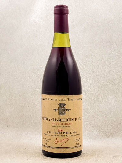 Trapet - Gevrey Chambertin 1er cru "Petite Chapelle" 1984