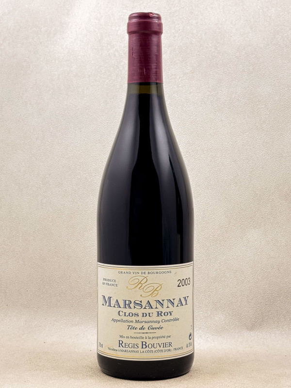 Régis Bouvier - Marsannay "Clos du Roy" 2003