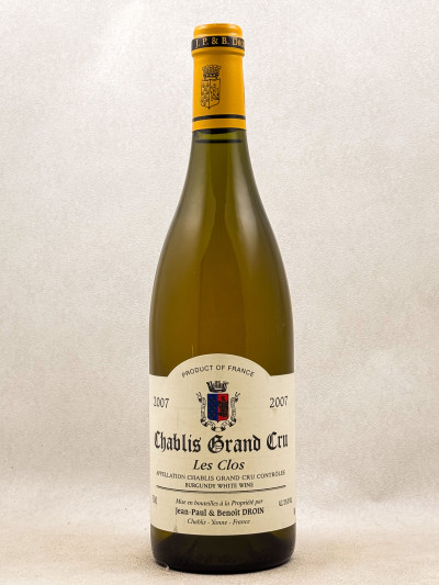 Droin - Chablis grand cru "Les Clos" 2007
