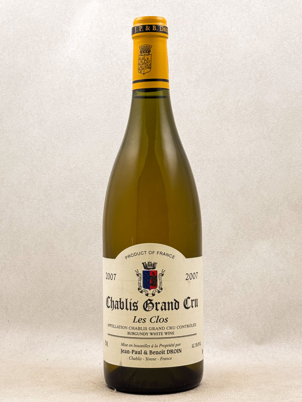 Droin - Chablis grand cru "Les Clos" 2007