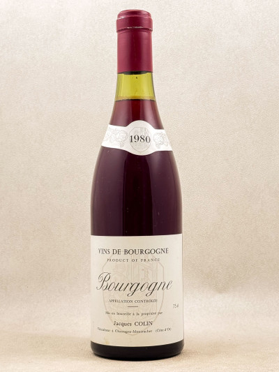Jacques Colin - Bourgogne Pinot Noir 1980