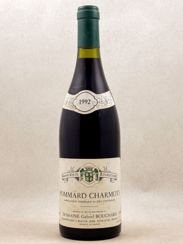 photo du vin Gabriel Bouchard Pommard 1er Cru "Charmots
