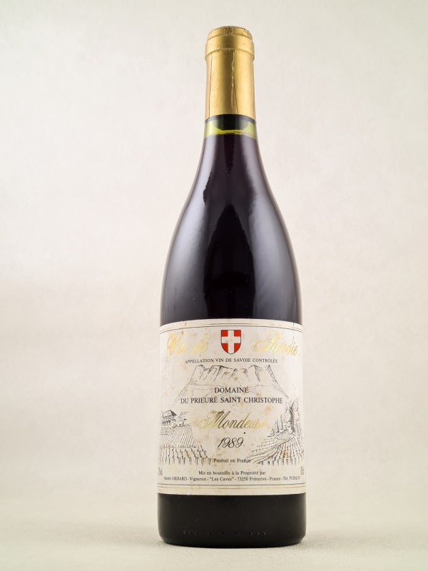 Prieuré Saint Christophe Michel Grisard - Vin de Savoie "Mondeuse" 1989