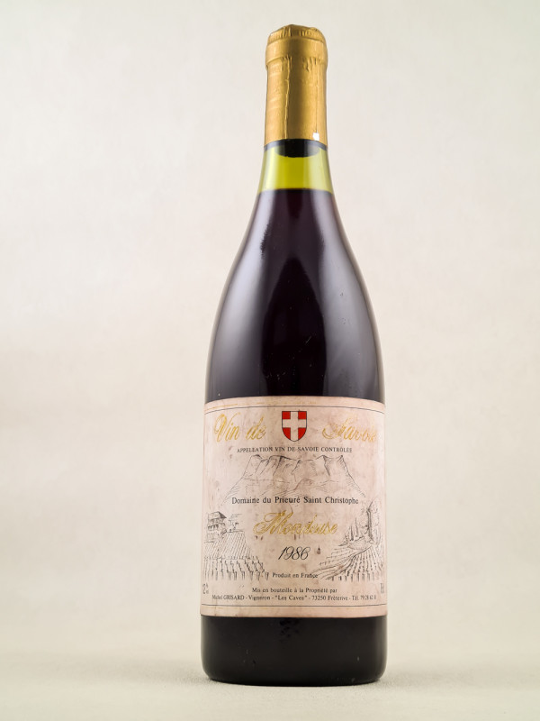 Prieuré Saint Christophe Michel Grisard - Vin de Savoie "Mondeuse" 1986