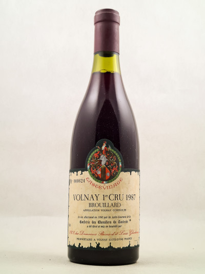 Glantenay - Volnay 1er Cru "Brouillard" Confrérie des Chevaliers du Tastevin 1987