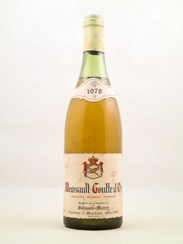 Boisson Vadot - Meursault 1er Cru "Goute d'Or" 1978