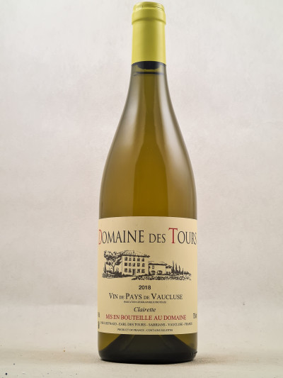 Domaine des Tours blanc Clairette - Vin de Pays du Vaucluse 2018