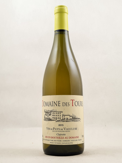 Domaine des Tours blanc Clairette - Vin de Pays du Vaucluse 2015